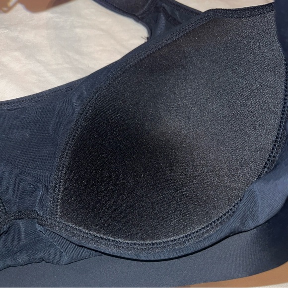QT Intimates Wirefree Comfort Bra size 2X NEW PADDED Black - Picture 4 of 9